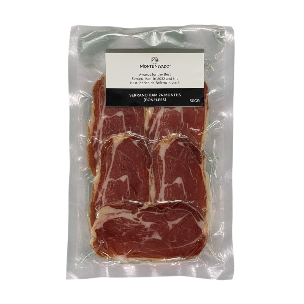 Monte Nevado serrano ham sliced 50 grams